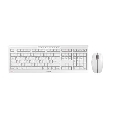 CHERRY Stream Desktop Recharge Tastatur Maus enthalten RF Wireless QWERTY Englisch Grau