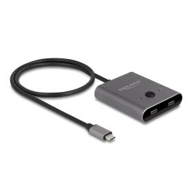 DeLOCK 11500 Schnittstellen-Hub USB 3.2 Gen 2 (3.1 Gen 2) Type-C 10000 Mbit s Grau