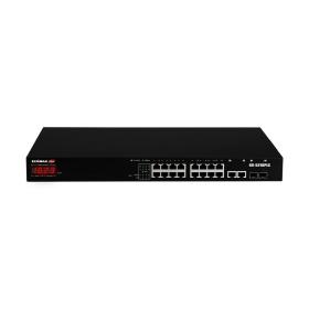 Edimax GS-5216PLC commutateur réseau Géré Gigabit Ethernet (10 100 1000) Connexion Ethernet, supportant l'alimentation via ce