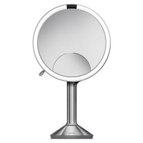 simplehuman ST3024 miroir de maquillage Autonome Rond Acier brossé