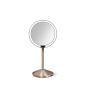 simplehuman ST3010 makeup mirror Freestanding Round Rose gold