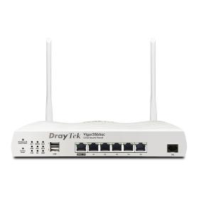 Draytek Vigor 2866AX  Gfast Modem-Firewall router inalámbrico Gigabit Ethernet Doble banda (2,4 GHz   5 GHz) Gris
