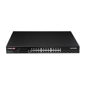 Edimax Switch Internet Intelligent Surveillance 24 ports Gigabit PoE+ avec 4 ports Uplink 10GbE SFP+