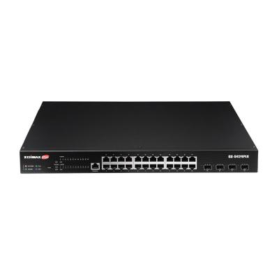 Edimax Switch Internet Intelligent Surveillance 24 ports Gigabit PoE+ avec 4 ports Uplink 10GbE SFP+