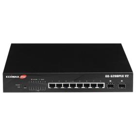 Edimax GS-5208PLG V2 commutateur réseau Géré Gigabit Ethernet (10 100 1000) Connexion Ethernet, supportant l'alimentation via
