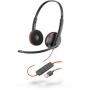 POLY Blackwire C3220 Headset Wired Head-band Office Call center USB Type-A Black