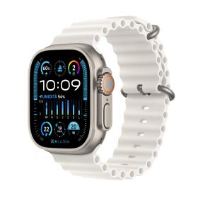 Apple Watch Ultra 2 GPS + Cellular, Cassa 49m in Titanio con Cinturino Ocean Bianco