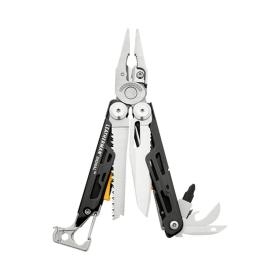 Leatherman Signal Multi-Tool-Zange Taschengröße 19 Werkzeug Schwarz, Silber
