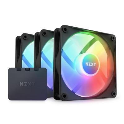 NZXT F120 RGB Core Triple Pack Case per computer Ventilatore 12 cm Nero 3 pz