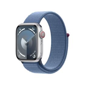 Apple Watch Series 9 41 mm Digitale 352 x 430 Pixel Touch screen 4G Argento Wi-Fi GPS (satellitare)