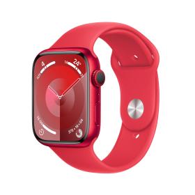 Apple Watch Series 9 GPS 45mm (PRODUCT)RED Aluminium Case with (PRODUCT)RED Sport Band - S M