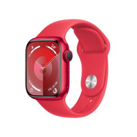 Apple Watch Series 9 GPS 41mm (PRODUCT)RED Aluminium Case with (PRODUCT)RED Sport Band - S M