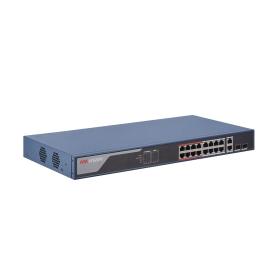 Hikvision DS-3E1318P-EI switch di rete Fast Ethernet (10 100) Supporto Power over Ethernet (PoE) Blu