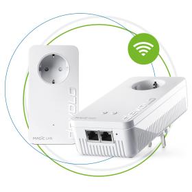Devolo Magic 2 WiFi next Starter Kit 2400 Mbit s Eingebauter Ethernet-Anschluss WLAN Weiß 2 Stück(e)
