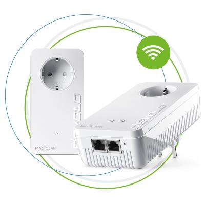 Devolo Magic 2 WiFi next Starter Kit 2400 Mbit s Collegamento ethernet LAN Wi-Fi Bianco 2 pz