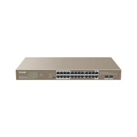 Tenda TEG1126P-24-410W network switch Unmanaged Gigabit Ethernet (10 100 1000) Power over Ethernet (PoE) 1U Brown