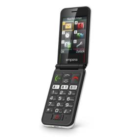 Emporia SIMPLICITYglam 7.11 cm (2.8") 102 g Black, White Senior phone