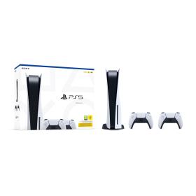 Sony PlayStation 5 - Bundle 2 Controller Wireless DualSense 825 GB WLAN Schwarz, Weiß