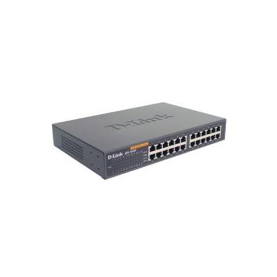 D-Link 24-port 10 100M NWay Desktop - Internal PSU (incl. 19" rack mount kit) Unmanaged