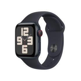 Apple Watch SE GPS + Cellular Cassa 40mm in Alluminio Mezzanotte con Cinturino Sport Mezzanotte - M L