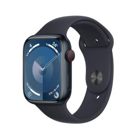 Apple Watch Series 9 GPS + Cellular Cassa 45mm in Alluminio Mezzanotte con Cinturino Sport Mezzanotte - M L