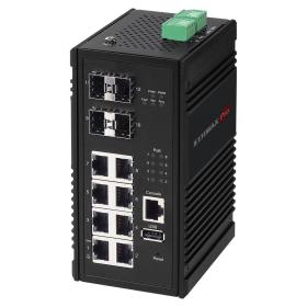 Edimax IGS-5408P commutateur réseau Géré Gigabit Ethernet (10 100 1000) Connexion Ethernet, supportant l'alimentation via ce