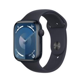 Apple Watch Series 9 GPS 45mm Midnight Aluminium Case with Midnight Sport Band - S M