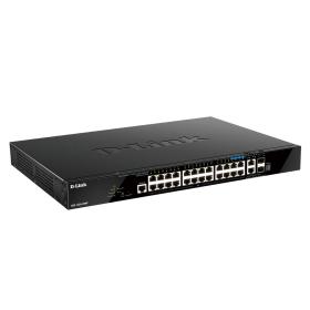 D-Link DGS-1520-28MP E network switch Managed L3 Gigabit Ethernet (10 100 1000) Power over Ethernet (PoE) 1U Black