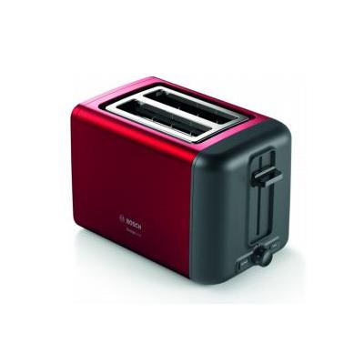 Bosch TAT3P424DE toaster 2 slice(s) 970 W Black, Red
