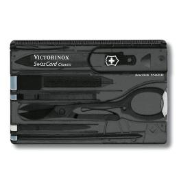 Victorinox SwissCard Classic Noir, Transparent Synthétique ABS