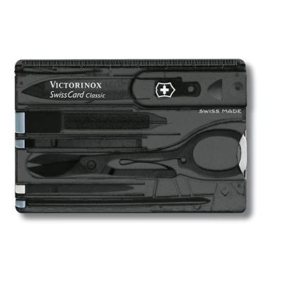 Victorinox SwissCard Classic Black, Transparent ABS synthetics
