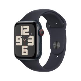 Apple Watch SE GPS + Cellular Cassa 44mm in Alluminio Mezzanotte con Cinturino Sport Mezzanotte - M L