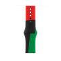 Apple MUQ73ZM A accessorio indossabile intelligente Band Nero, Verde, Rosso Fluoroelastomero