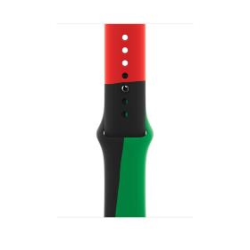 Apple MUQ83ZM A accessorio indossabile intelligente Band Nero, Verde, Rosso Fluoroelastomero