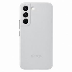 Samsung Leather Cover per Galaxy S22, Light Gray