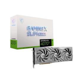 MSI GeForce RTX 4070 Ti GAMING X SLIM WHITE 12G NVIDIA 12 Go GDDR6X
