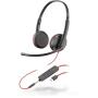 POLY Blackwire 3225 Headset Wired Head-band Office Call center USB Type-C Black