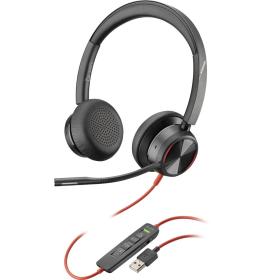POLY Blackwire 8225 Headphones Wired Head-band Office Call center USB Type-A Black