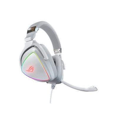 ASUS ROG Delta White Edition Kopfhörer Kabelgebunden Kopfband Gaming USB Typ-C Weiß