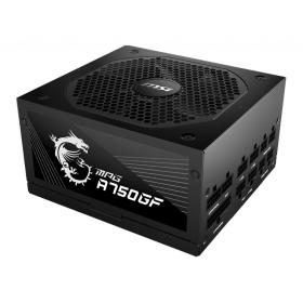 MSI MPG A750GF UK PSU '750W, 80 Plus Gold certified, Fully Modular, 100% Japanese Capacitor, Flat Cables, ATX Power Supply