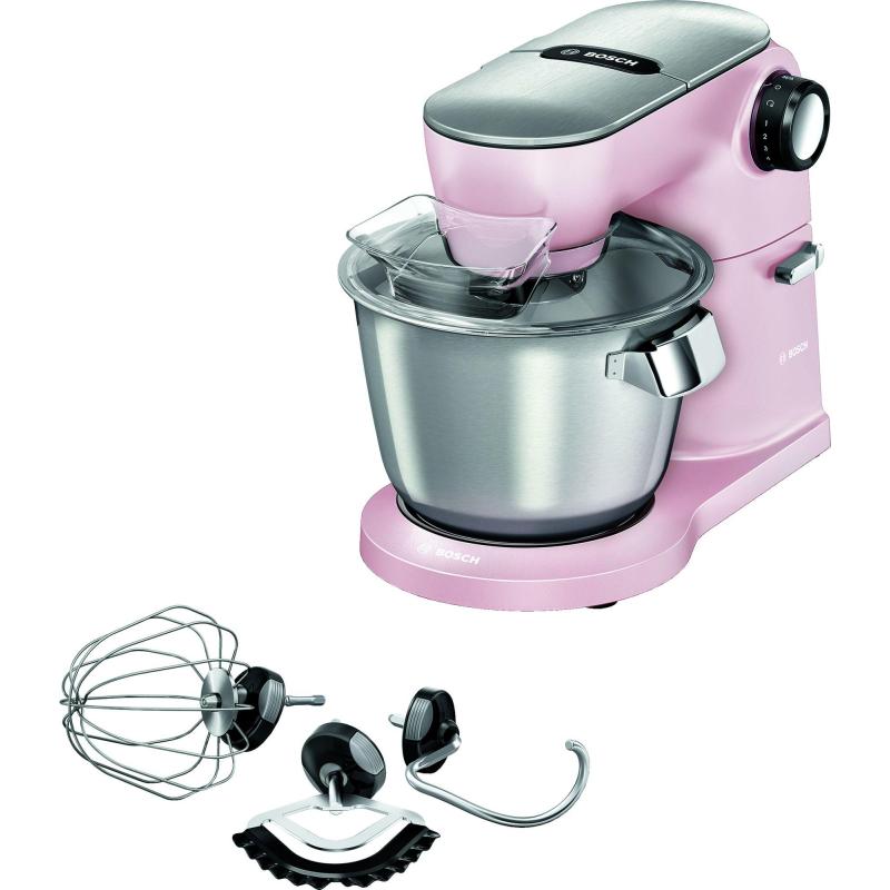▷ Bosch MUM9A66N00 Küchenmaschine 1600 W 5,5 l Pink, Edelstahl | Trippodo