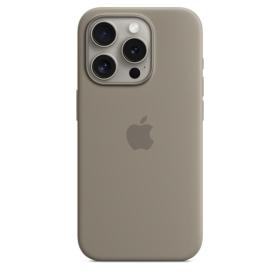 Apple Custodia MagSafe in silicone per iPhone 15 Pro - Grigio creta