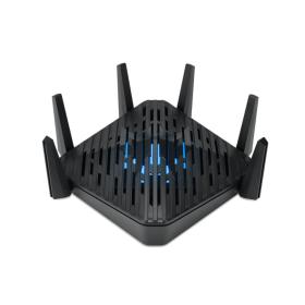 Acer Predator Connect W6 Wi Fi 6E WLAN-Router Gigabit Ethernet Tri-Band (2,4 GHz 5 GHz 6 GHz) Schwarz