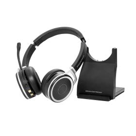 Grandstream Networks GUV3050 headphones headset Wireless Head-band Office Call center USB Type-A Bluetooth Black, Silver