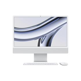 Apple iMac Apple M 59,7 cm (23.5") 4480 x 2520 Pixel 8 GB 256 GB SSD All-in-One-PC macOS Sonoma Wi-Fi 6E (802.11ax) Silber
