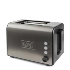 Black & Decker BXTO900E toaster 7 2 slice(s) 900 W Black, Stainless steel