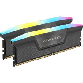 Corsair Vengeance RGB 64GB (2x 32 GB) DDR5 DRAM 5.200 MT s C40-Speicherkit – Optimiert für AMD