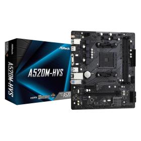 Asrock A520M-HVS AMD A520 Emplacement AM4 micro ATX