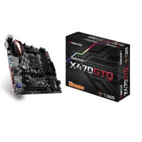 Biostar X470GTQ Motherboard AMD X470 Socket AM4 micro ATX