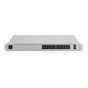 Ubiquiti UniFi Pro 24-Port PoE Gestionado L2 L3 Gigabit Ethernet (10 100 1000) Energía sobre Ethernet (PoE) 1U Acero inoxidable